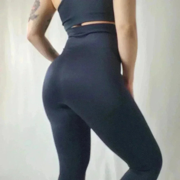 Empetua Black High Waisted Shaping Leggings NWT - S - Picture 3 of 9